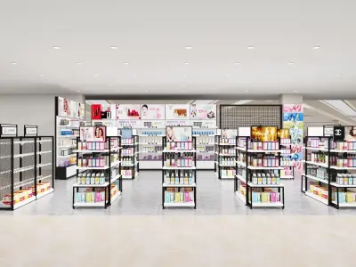 Makeup store 3D model 3D model