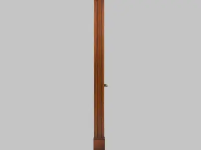 Elegant Wooden Door Low-poly 3D model
