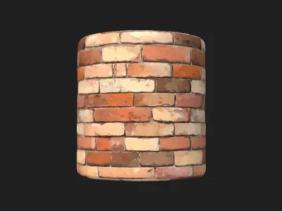 Hand Painted Brick Wall Textures Texture