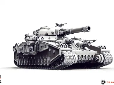 Feudal Guard - Heavy Battle Tank 3D print model