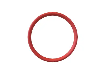 Suzhou Numerals Zero symbol V1 002 Low-poly 3D model