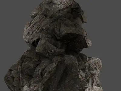 Skull Rock Low-poly 3D model
