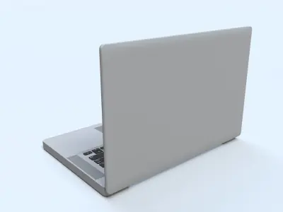 Laptop computer Low-poly 3D model