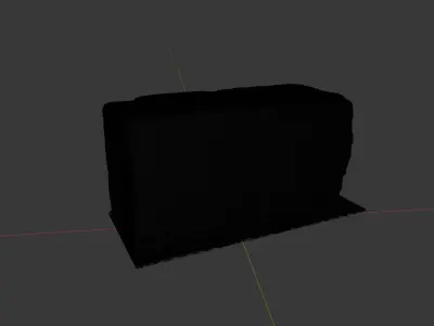 Cement Vehicle Block - Photoscanned  Free 3D model