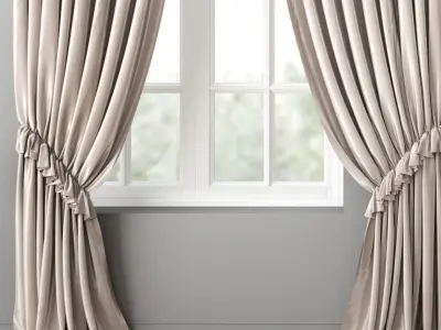 Curtain curtains 3D model