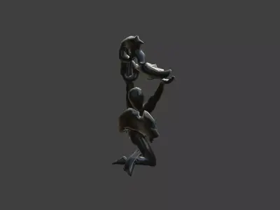Prometheus Chernobyl Statue  3D model