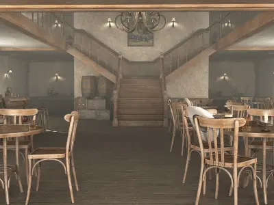  Old Western Bar PBR Textures 