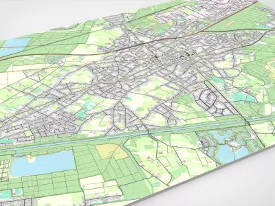 Cityscape Lommel Belgium 3D model