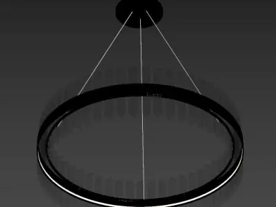 GOLD CRYSTAL CHANDELIER 3D model