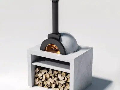 Pompeian BBQ 3D model