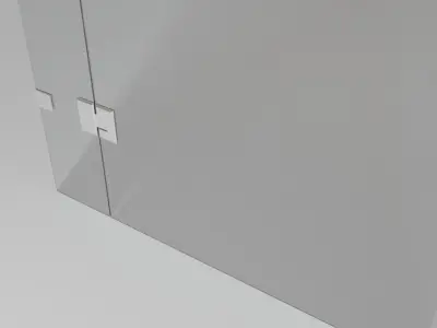 Glass door 3D model purchase