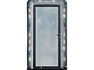 Futuristic SciFi Portal Gateway Door Low-poly 3D model