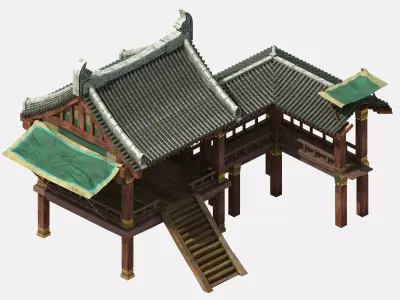 Game City - Building - Armor Corridor 2701 3D model