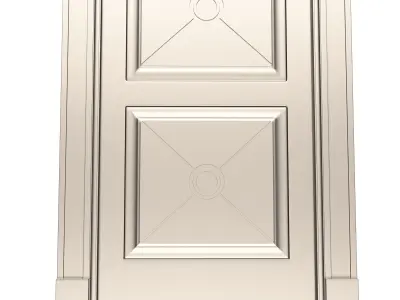 Classic Door 07 Low-poly 3D model