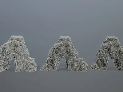 Skull Cave Low-poly 3D model