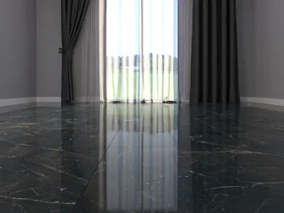 Marble Floor Carelia Black Set 2 Texture