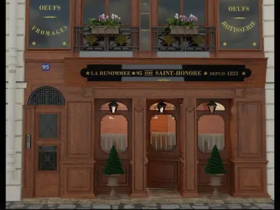 la renommee restaurant paris 3D model