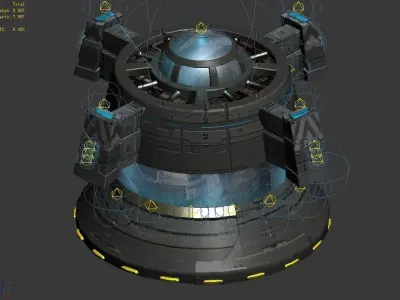 Moon - Air Supply Station 02 3D model