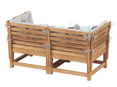 NAMMARO Modular 2-seater sofa with cushions IKEA 3D model