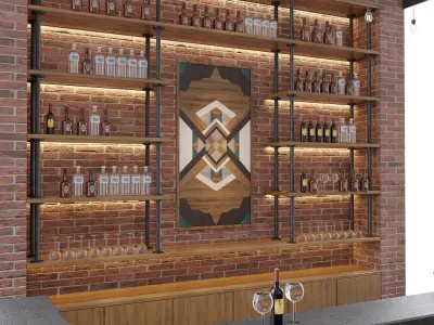 Loft  bar 3D model