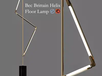Bec Brittain Helix Floor Lamp 3D model buy