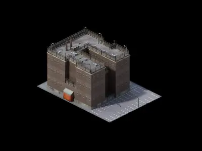 Different dimension - building 01 3D model