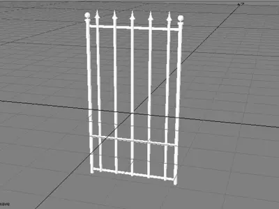 Steel Gate Type 1 3D model