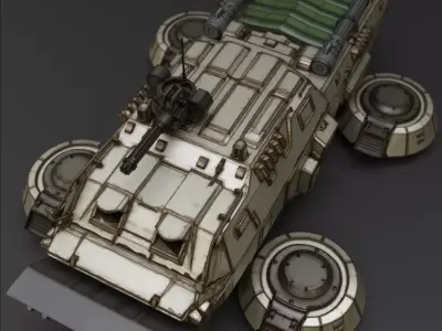 Earth Federation Hover Truck 3D print model