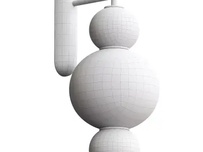  Pearls Wall 3D model