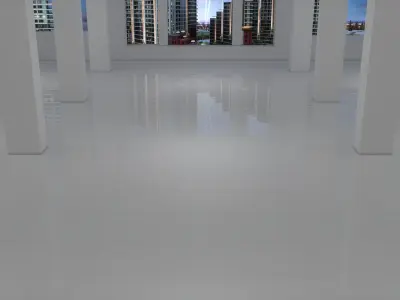 Sci Fi Room Low-poly 3D model 8