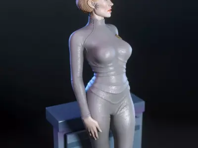 Seven of Nine from Star Trek Voyager 3D print model