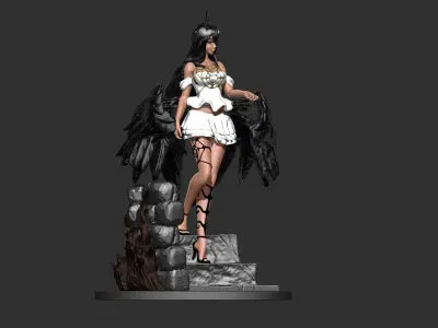Albedo the overseer - Overlord anime version fanart 3D print model