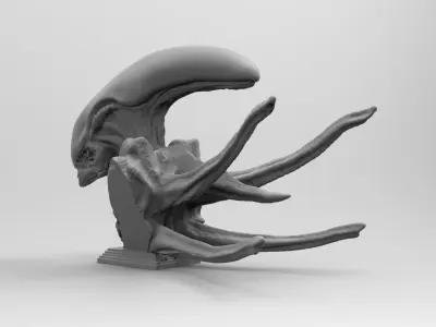 Scout Alien Xenomorph Bust 3D Printing model 3D print model