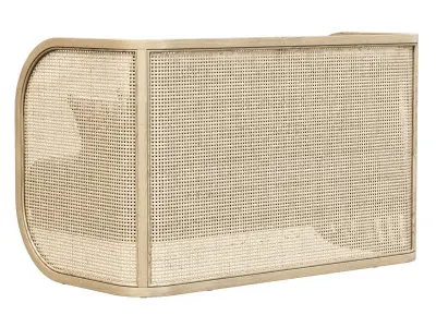 Rimma rattan loveseat V02  3D model