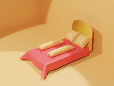  A ISOMETRIC 3D ROOM DESIGN WITH HIGH POLY  3D model