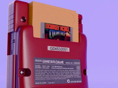 Gameboy Color - Blender 3D model