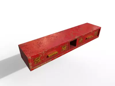 Old Modern Furniture 3D Model Terror Low-poly 3D model 8