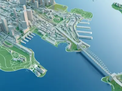 Sydney city 3D map 3D model
