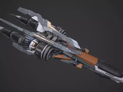 scifi-model534 spaceship 3D model