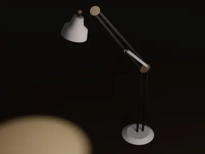 Tall modern lamp 3D model