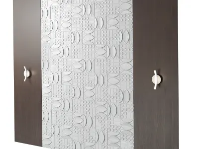 Decorativ panek m3ld ace pvc wall tile 3D model