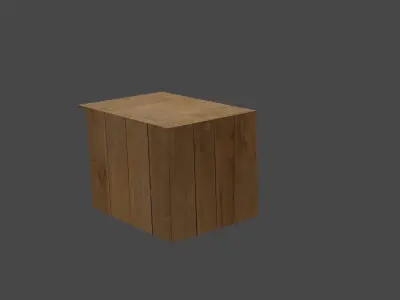Nesting Box  Low-poly 3D model