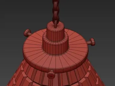 Pentant lamp glass 3D model