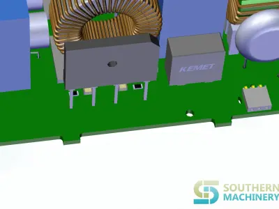 LED lighting driver PCB assembly machine manufacturing 3D model