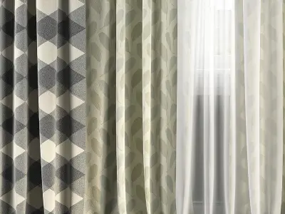 Curtain Set 119 3D model