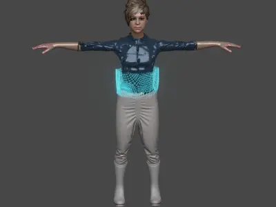 Morping of PPE suit 3D model