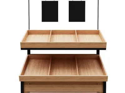 Stall models Low-poly 3D model