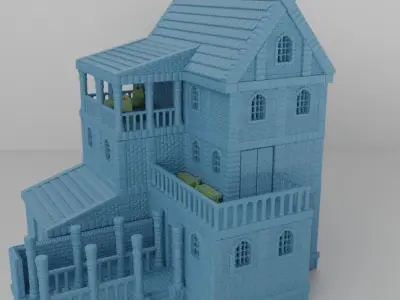 Noble  Villa Tabletop Terrain 15 mm 3D print model