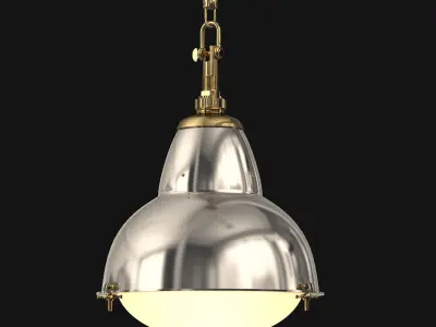 1950s Paris Street Lamp Pendant 3D model