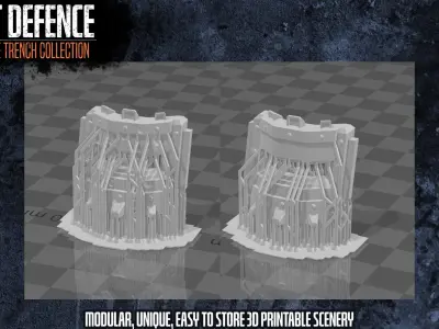 3D Printable Barrier and Shield 3D print model